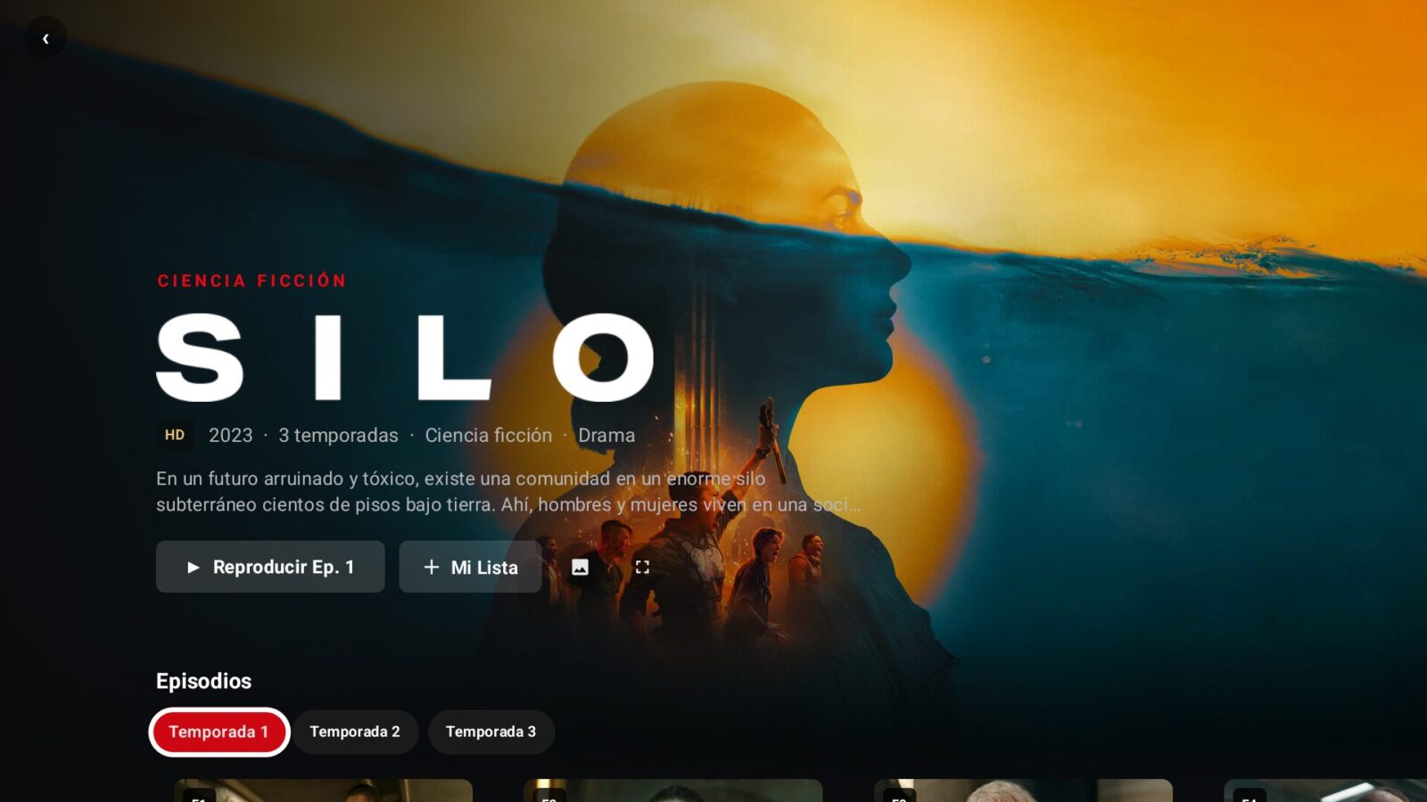 Una serie en el televisor con DeTodoPelículas